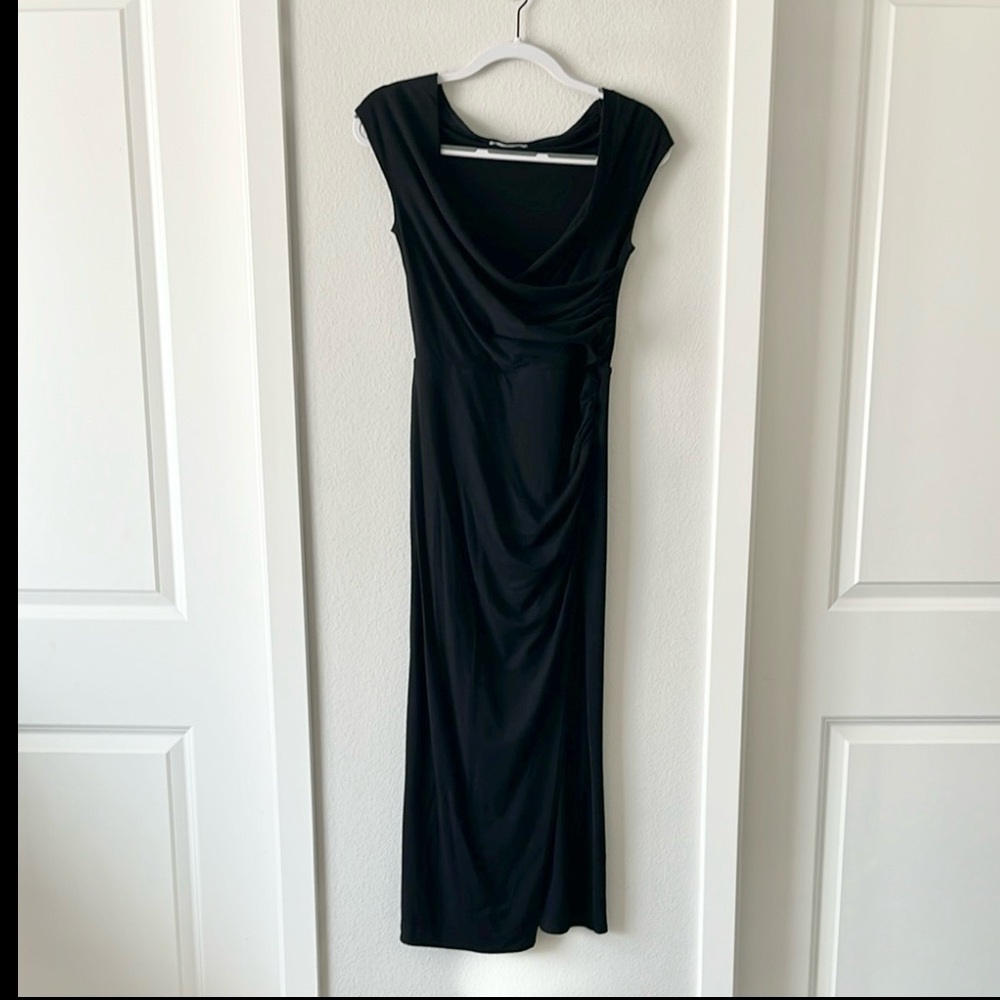 Reformation Elegant Black Evening Gown